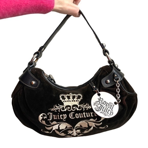 Juicy Couture Handbags - Juicy couture RARE y2k hobo vintage couture “royal juicy”